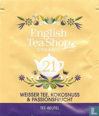 21 Weisser Tee, Kokosnuss & Passionsfrucht  - Afbeelding 1