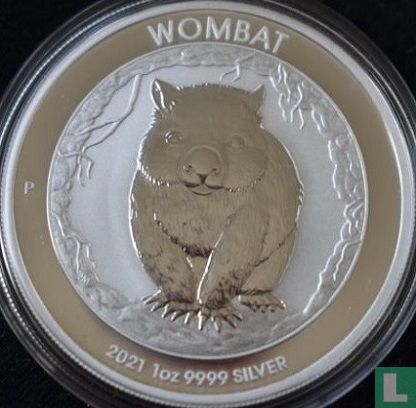Australië 1 dollar 2021 "Wombat" - Afbeelding 1