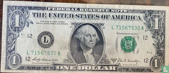 États-Unis - 1969 - 1 Dollar L - Image 1