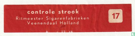 controle strook Ritmeester 17 - Image 1