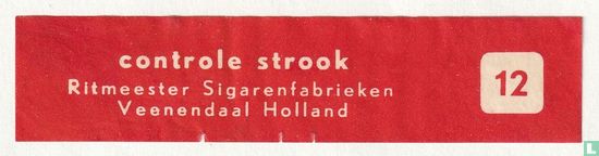 controle strook Ritmeester 12 - Image 1