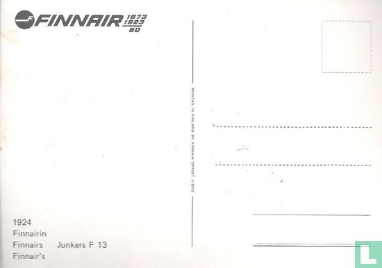 Finnairin Junkers F 13 - Bild 2