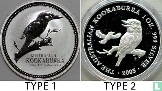 Australia 1 dollar 2003 (colourless) "Kookaburra" - Image 3
