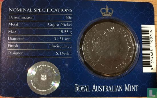 Australie 50 cents 2010 (coincard) "Engagement of Prince William and Catherine Middleton" - Image 2