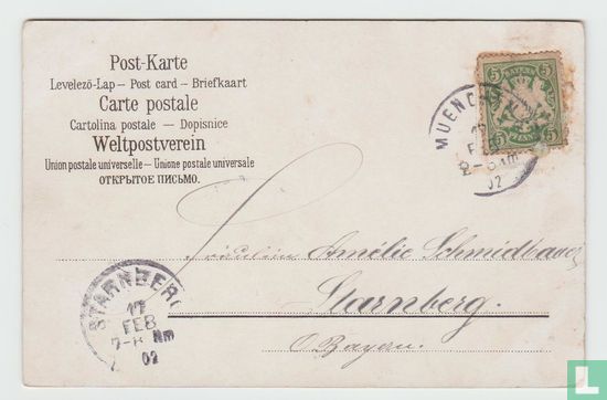 Norway Motiv fra Hardanger 1902 Postcard - Afbeelding 2