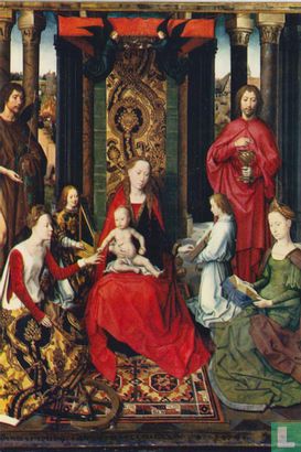 Het mystiek huwelijk van de H. Catharina, ca. 1479 - Afbeelding 1