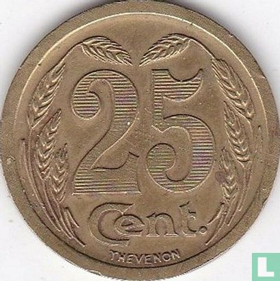 Evreux 25 centimes 1921 (laiton) - Image 2