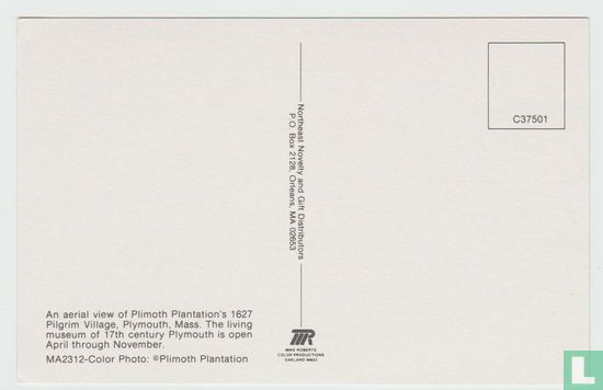 United States MA Massachusetts Boston Plymouth Pilgrim Village Postcard - Image 2