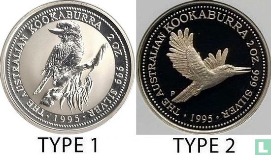 Australia 2 dollars 1995 "Kookaburra" - Image 3