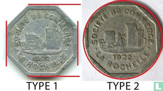 La Rochelle 25 centimes 1922 (type 2) - Afbeelding 3