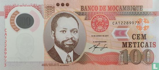 Mozambique 100 Meticais - Afbeelding 1