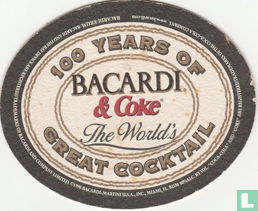 100 years of bacardi coke  - Bild 1