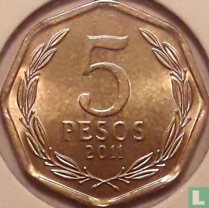 Chile 5 pesos 2011 - Image 1