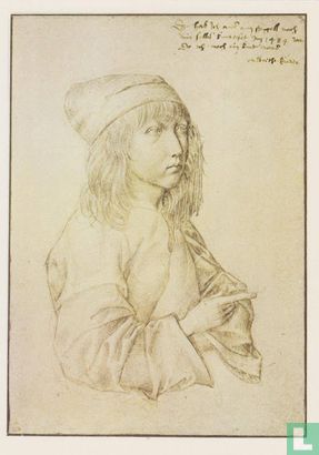 Selbstbildnis als 13-oder 14jähriger Knabe, ca. 1493  - Afbeelding 1