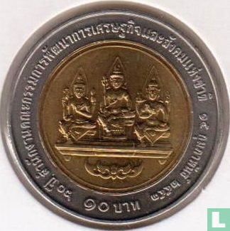 Thailand 10 baht 2010 (BE2553) "60th anniversary Office of the National Economic and Social Development Board" - Image 1