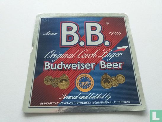 B.B. Budweiser beer