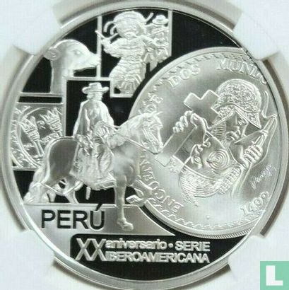 Peru 1 nuevo sol 2012 (PROOF) "20th anniversary Ibero-American series" - Image 2