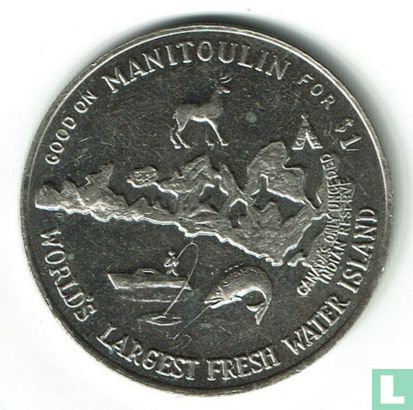 Canada Haweater Dollar - Manitoulin Island - Ontario 1973 - Afbeelding 2