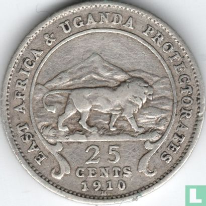 Afrique de l'Est 25 cents 1910 - Image 1