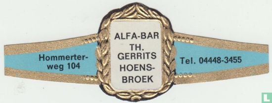 Alfa-Bar Th. Gerrits Hoensbroek - Hommerterweg 104 - Tel. 04448-3455 - Image 1