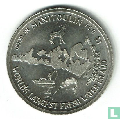 Canada Haweater Dollar - Manitoulin Island - Ontario 1975 - Afbeelding 2