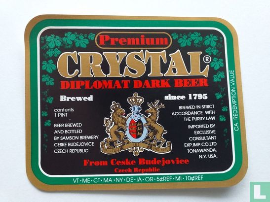 Crystal diplomat dark beer