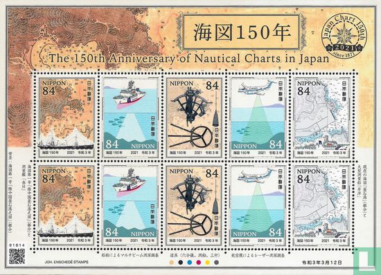 Der 150. Jahrestag. der Seekarten in Japan