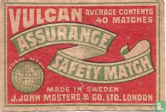 Vulcan Assurance safety match 