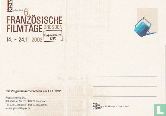 6. Französische Filmtage Dresden 2002 - Afbeelding 2