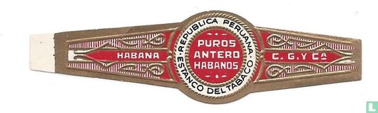 Republica Peruana.Estanco del tabaco.Puros antero habanos - Bild 1