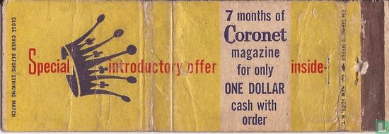 7 months of Coronet magazine for only one dollar cah with order - Image 1