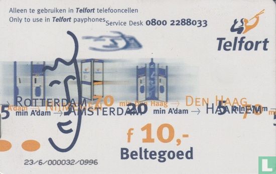 Telfort ƒ10,- - Afbeelding 2