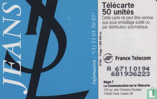 Yves Saint Laurent - Jeans A67110194 (1996) - France Telecom - LastDodo