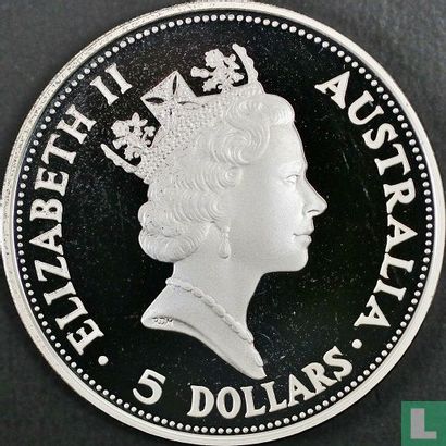 Australia 5 dollars 1990 (PROOF) "Kookaburra" - Image 2