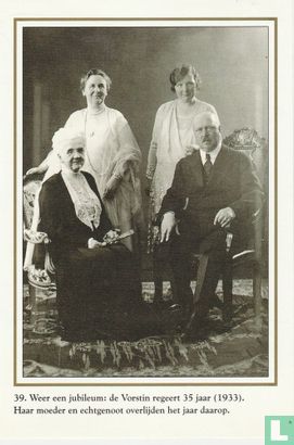 Weer een jubileum: de Vorstin regeert 35 jaar (1933). Haar moeder en echtgenoot overlijden het jaar daarop - Image 1