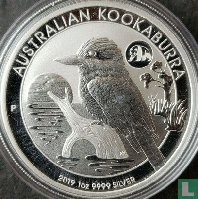 Australia 1 dollar 2019 (colourless - with panda privy mark) "Kookaburra" - Image 1