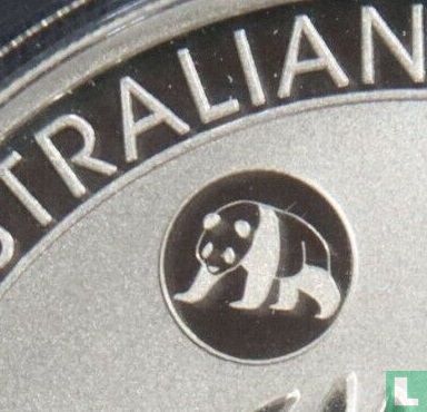 Australië 1 dollar 2018 (kleurloos - met panda privy merk) "Kookaburra" - Afbeelding 3