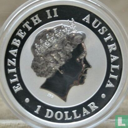 Australië 1 dollar 2017 (kleurloos - zonder privy merk) "Kookaburra" - Afbeelding 2