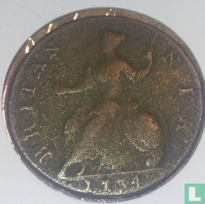 Royaume-Uni ½ penny 1734 - Image 1