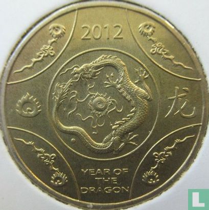Australië 1 dollar 2012 (type 3) "Year of the Dragon" - Afbeelding 2