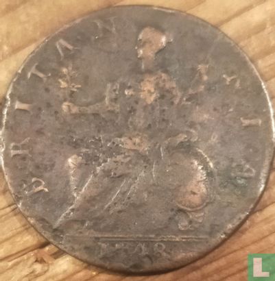 Royaume-Uni ½ penny 1748 - Image 1