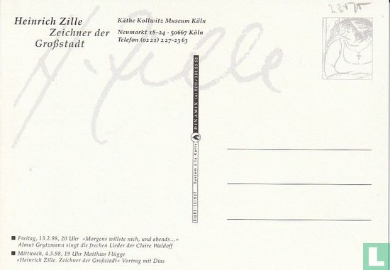 Käthe Kollwitz Museum - Heinrich Zille - Afbeelding 2