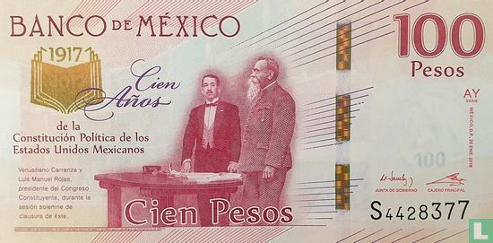 Mexiko 100 Peso 2016 - Bild 1