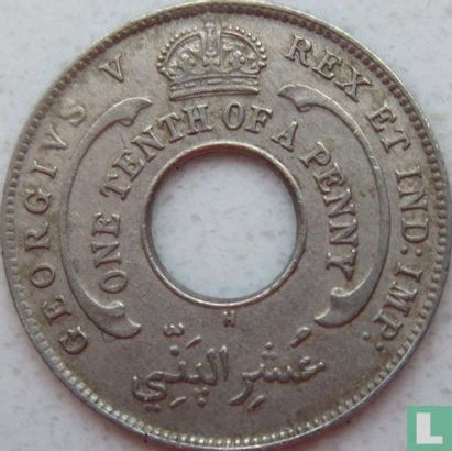 Afrique de l'Ouest britannique 1/10 penny 1912 - Image 2