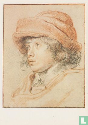 Niklas Rubens, der Jüngere Sohn des Künstlers, mit einer roten Kappe, 1625/27 - Image 1