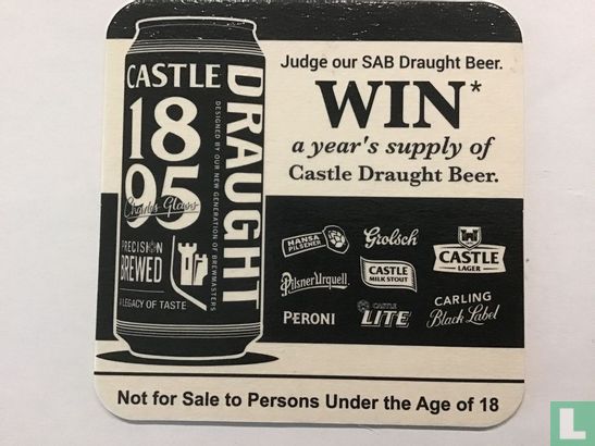 1718 Judge our SAB Draught Beer Win * a year - Afbeelding 1