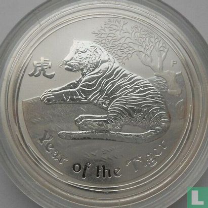 Australië 50 cents 2010 (kleurloos) "Year of the Tiger" - Afbeelding 2