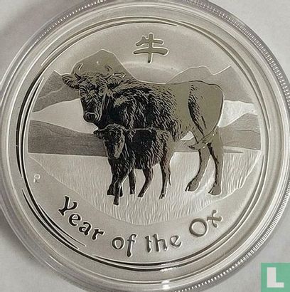 Australië 2 dollars 2009 (kleurloos) "Year of the Ox" - Afbeelding 2