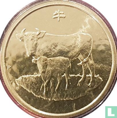 Australia 1 dollar 2009 (type 2) "Year of the Ox" - Image 2