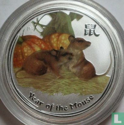 Australia 50 cents 2008 (coloured) "Year of the Mouse" - Image 2